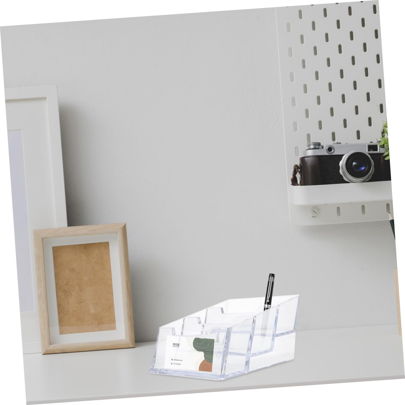 3 Series Soporte Para Tarjetas Plástico Transparente Organizador De Escritorio Para Oficina Almacenamiento De Tarjetas De Visita Para Recepciones Y Exposiciones 2 Piezas X 3