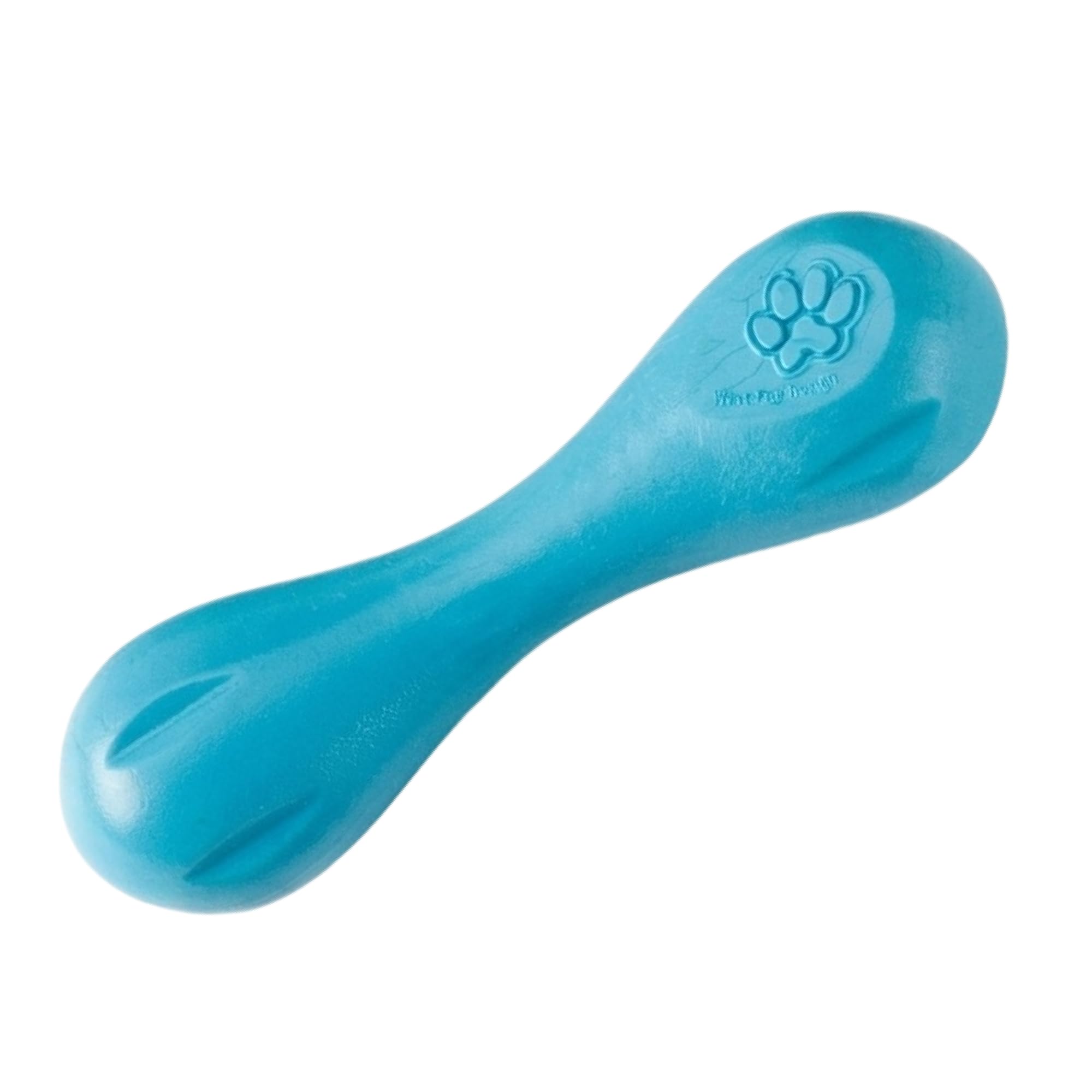 West Paw Hurley Dog Bone Chew Toy for Tough Chewers- Safe and Durable Fetch and Chew Toy for Dogs- Dishwasher Safe, Lightweight, Floatable, Made in USA - for Small Dogs - River Blue, Small