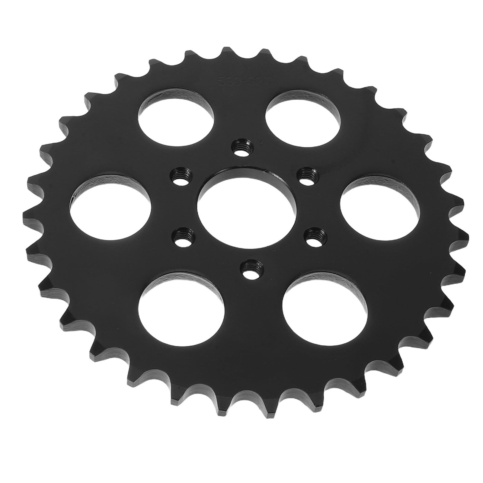 Schwarzes Stahl Kettenritzel mit 32 Zähnen für Quad Bike und Dirt Bike Stabile Offroad Leistung und Einfache Montage mit 6 M8 Löchern und 37mm Bohrung