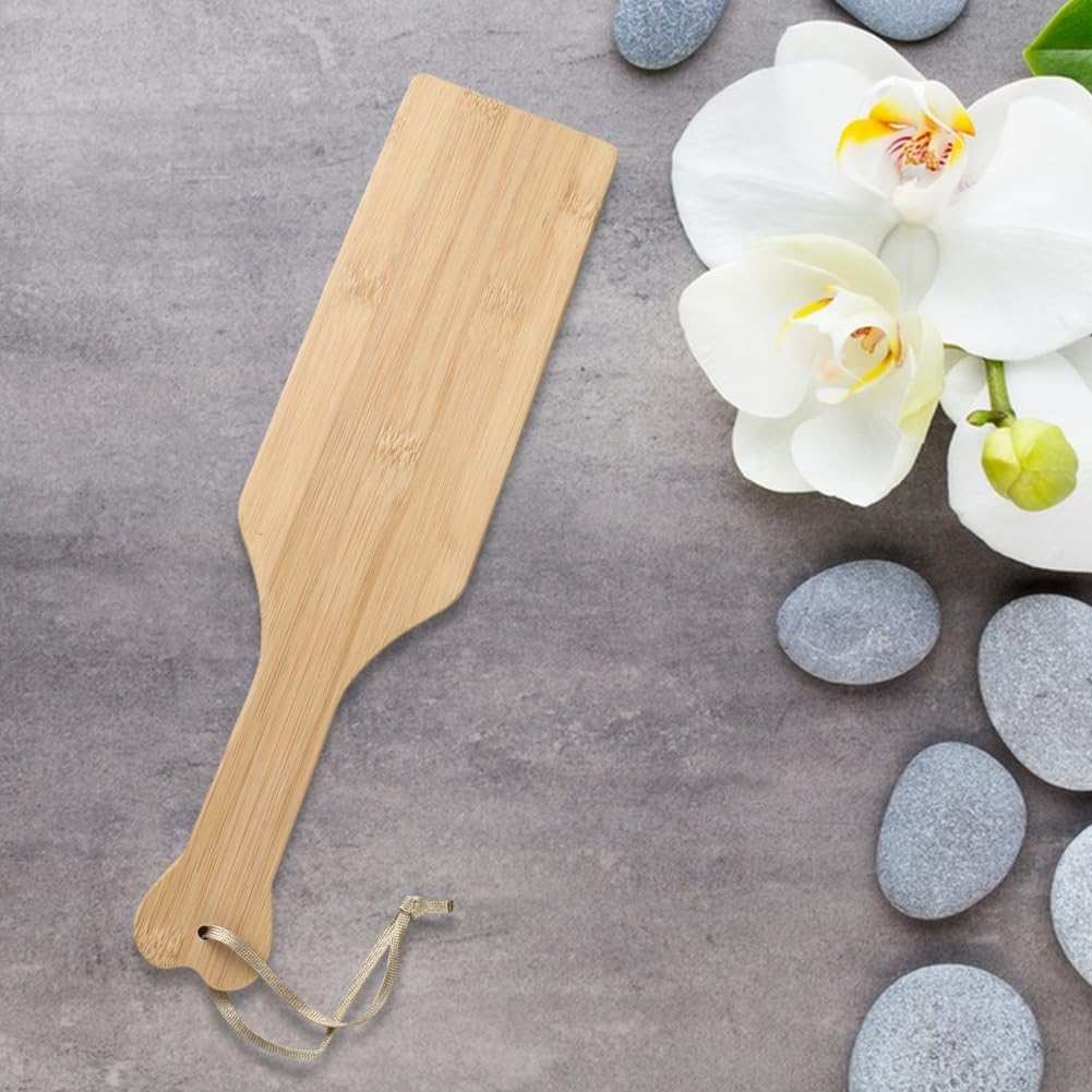 GORGECRAFT Unfinished Bamboo Wood Paddle 16.5x4.1 Inch Large Lightweight Smooth Greek Fraternity Sorority Paddle Natural DIY Painting Blank Craft Solid Durable Wood for Camping Hiking Picnics