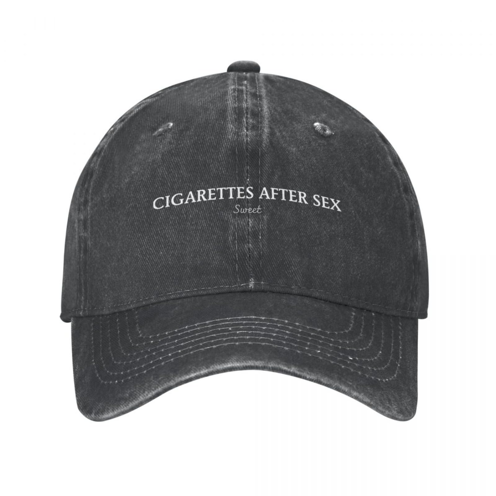 TeysHa Baseball Cap Snapback Sun Hat Casual Sweet Cigarettes After Sex Baseball Cap for Men Women Distressed Denim Washed Headwear Outdoor Workouts Hats Cap for Men Women