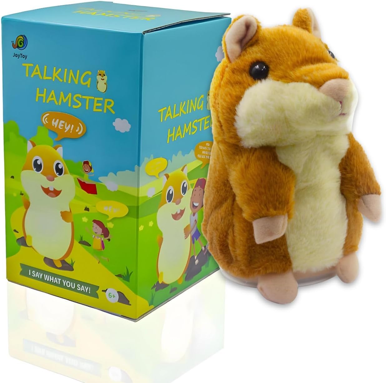 Talking Hamster Toddlers Mimic What You Say Plush Animal Toy, Easter Gift, Birthday, Voice Recorder Stuffed Animals, Interactive Talking Toys, Baby Toys for Toddlers 3-5 Years Old