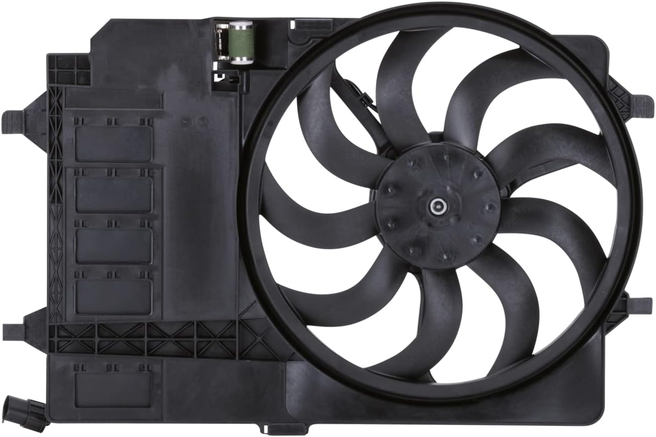 TYC 621980 Cooling Fan Assembly Compatible with 2002-2003 Mini Mini Cooper, Black