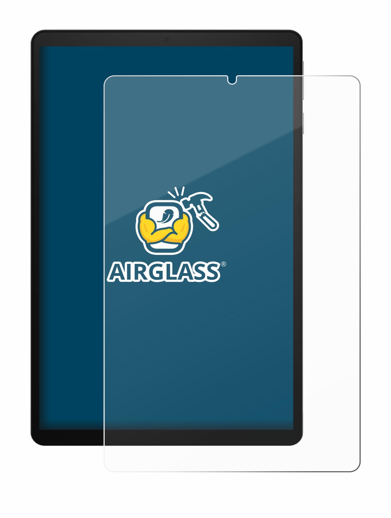 Brotect Pellicola Protettiva Vetro Ibrido Per Acer Iconia Tab 10 A3-A40 – AirGlass – Durezza 9H – Anti-impronta – Made In Germany - 2