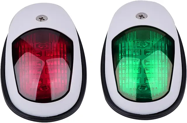 12V LED Navigationslichter für Boote - Grün/Rot Marine Buglichter