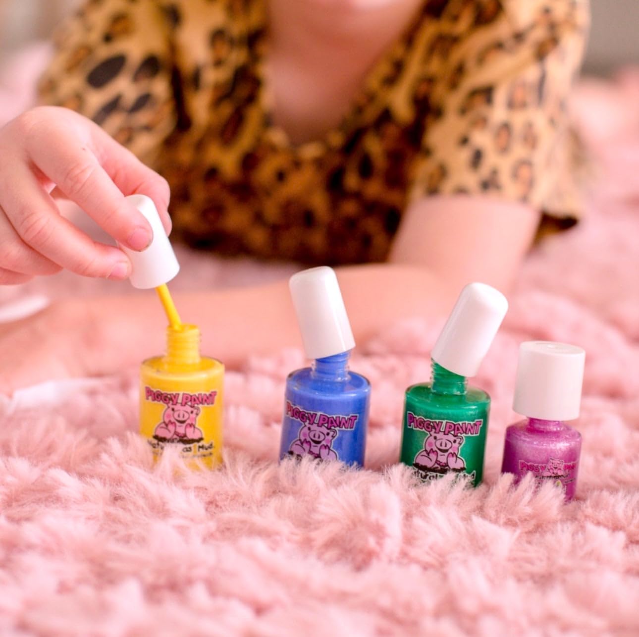 Piggy Paint Non-toxic Girls Nail Polish - Safe, Chemical Free. Ice cream dream