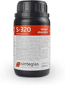 Cola Acrílica Sinteglas Acrilico Policarbonato Capilaridade S-320 250ml