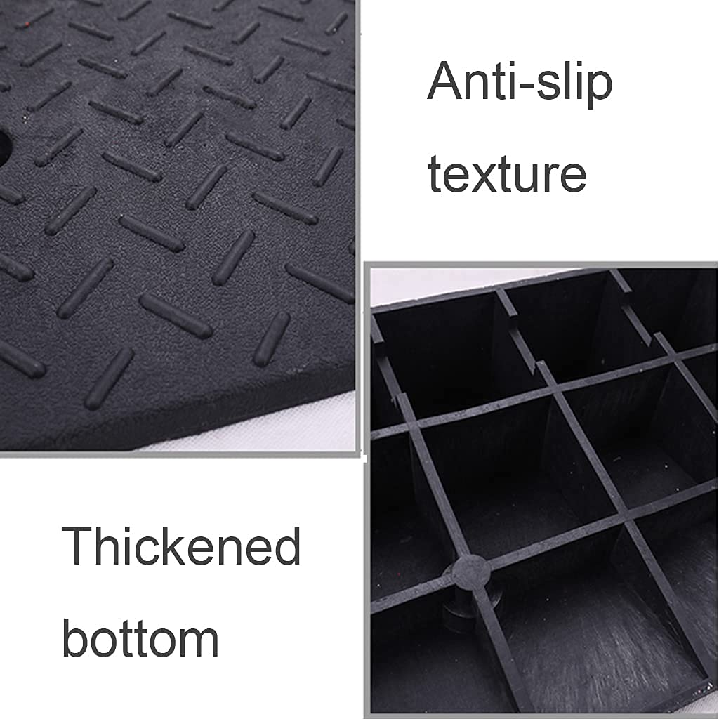 Rampa de umbral de goma para silla de ruedas con tiras reflectantes, rampa de bordillo resistente para coche, entrada, muelle de carga, almohadilla de escalones de elevación de 7 a 15 cm