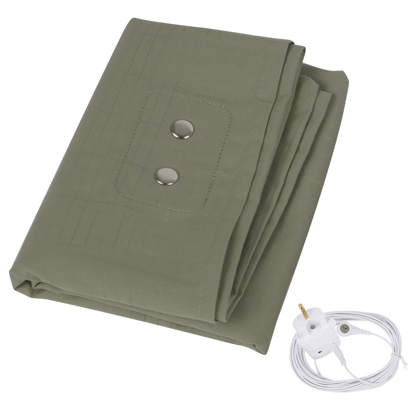 Earthing Grounding Pillowcase, 20 x 36in Anti Static Breathable Silver Fiber Pillow Case, High Conductive Washable Sleeping Pillowcase for Bedroom (Green)