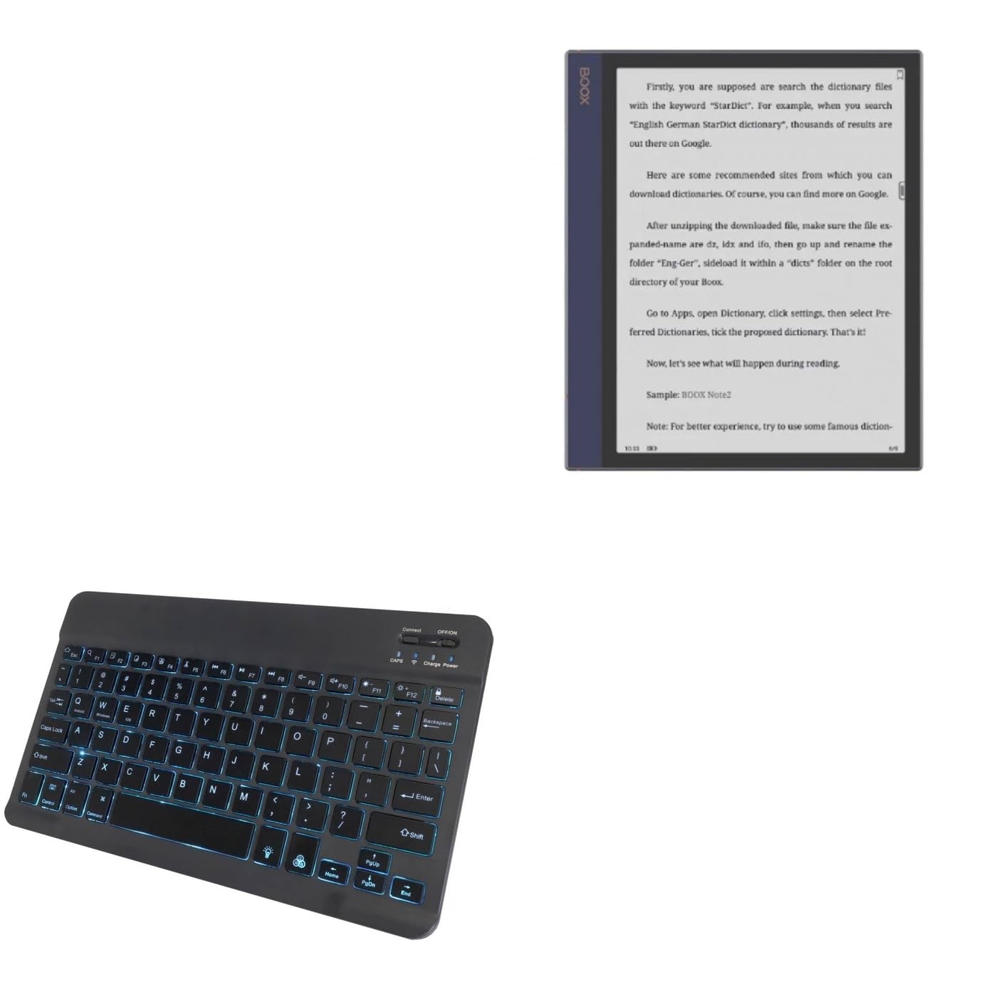 Amazon.com: BoxWave Keyboard Compatible with Onyx Boox Note Air