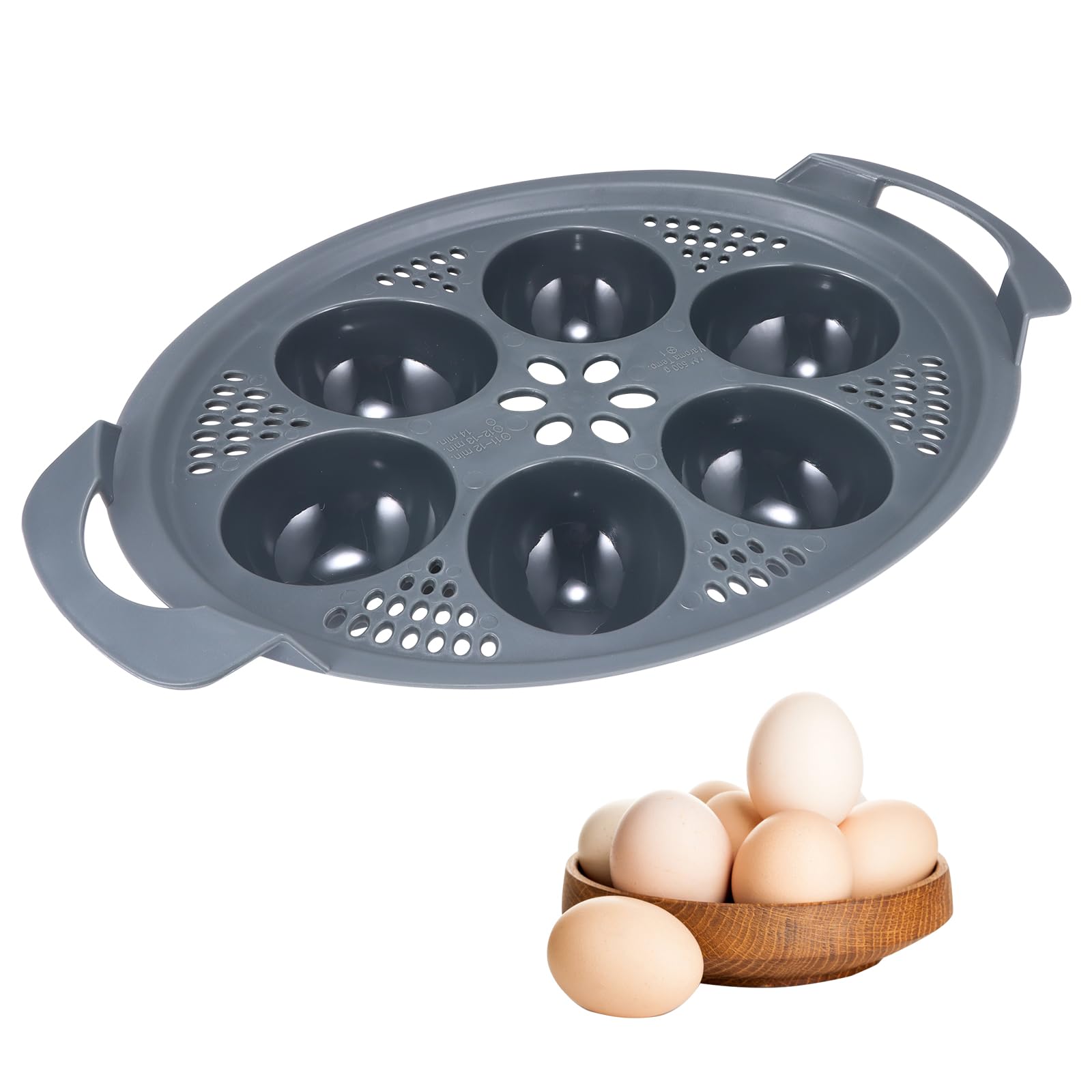 KochFix Lot de 2 pocheuses à œufs compatibles avec Thermomix TM5, TM6, TM31 - Cuiseur à œufs