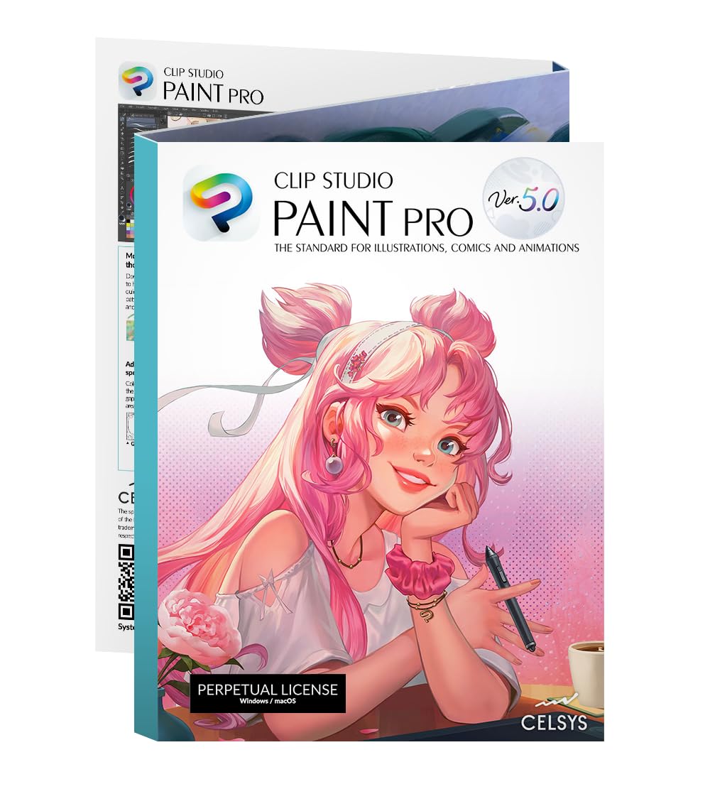 CLIP STUDIO PAINT PRO - Version 5 | Licence perpétuelle | pour Windows et macOS