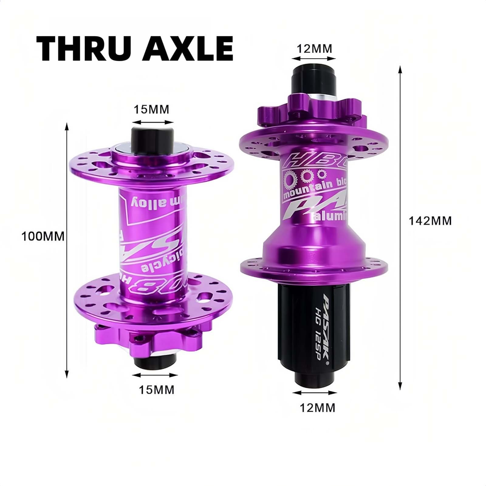 Roues Avant/arrière de vélo de 24, 26, 27,5 et 29 Pouces, 32 Trous, VTT, Freins à Disque 7 à 12 Vitesses, Jantes à Double paroi en Alliage d'aluminium