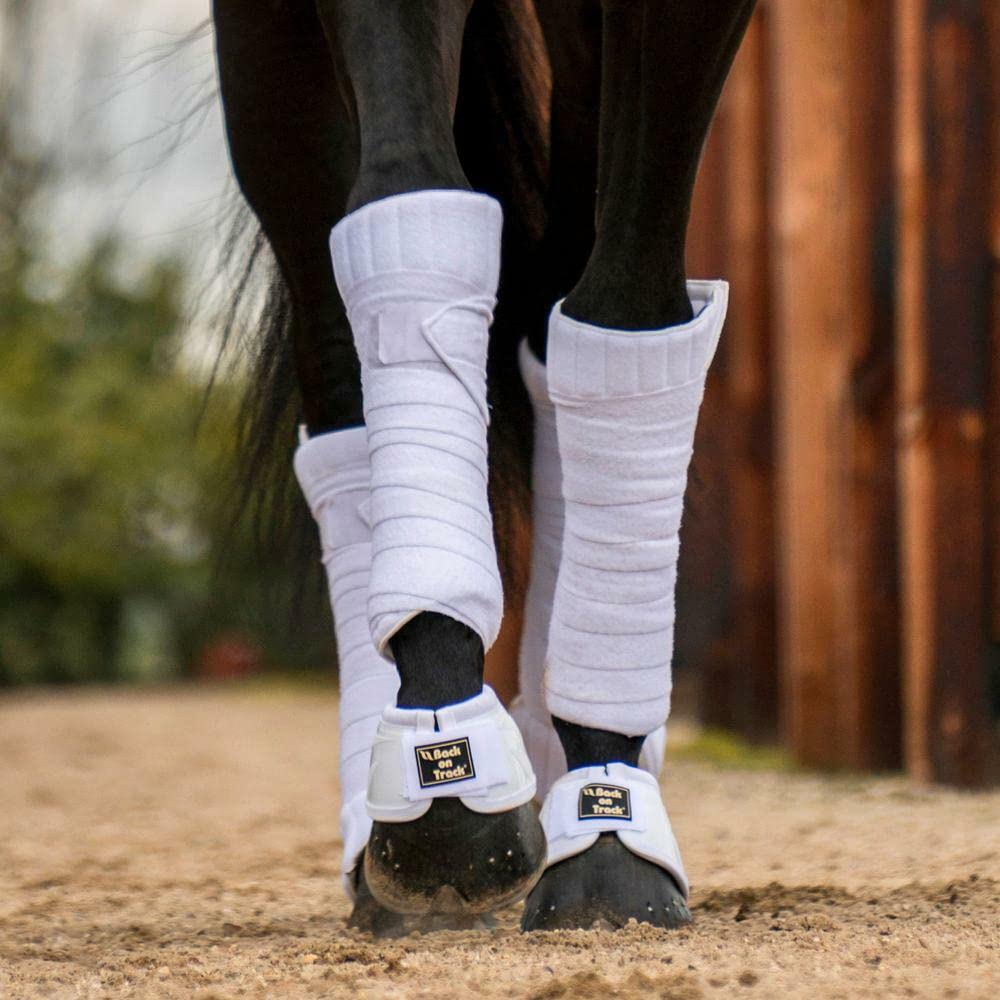 Back on Track Herren Performance Equine Durable Rubber Horse Protective Pair of Hufglocken mit Schlaufenverschluss