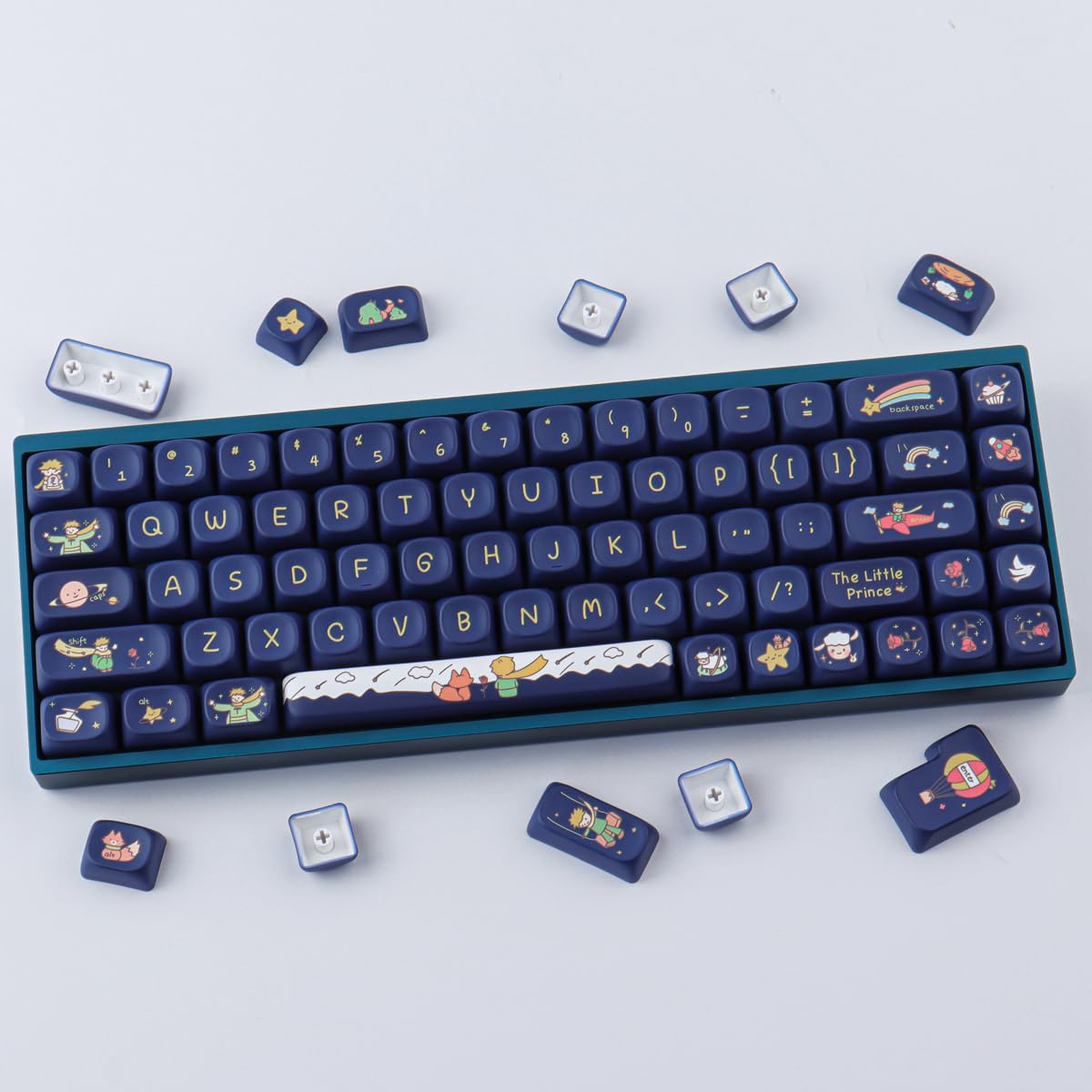Lot de 148 Touches PBT personnalisées, Profil MOA, pour claviers mécaniques Cherry Gateron MX Swithes 60%