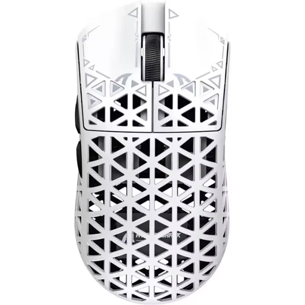 Attack Shark R5 Ultra Gaming Mouse, 39g Carbon Fiber Hollowed, 42000 DPI, 8000Hz Wireless, PAW3950 Max Sensor (White)