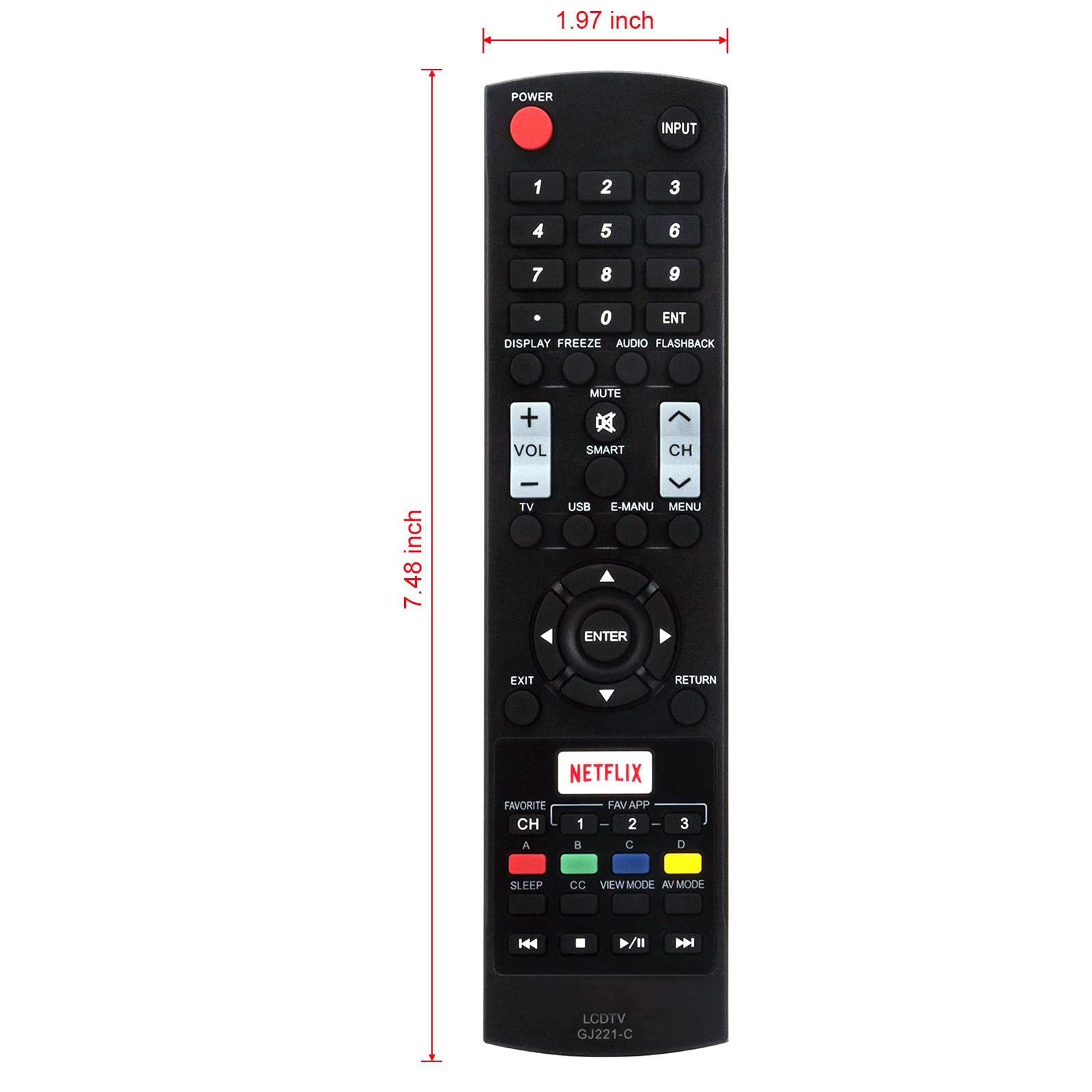 Amazon.com: GJ221-C Replaced Remote fit for Sharp LCD TV