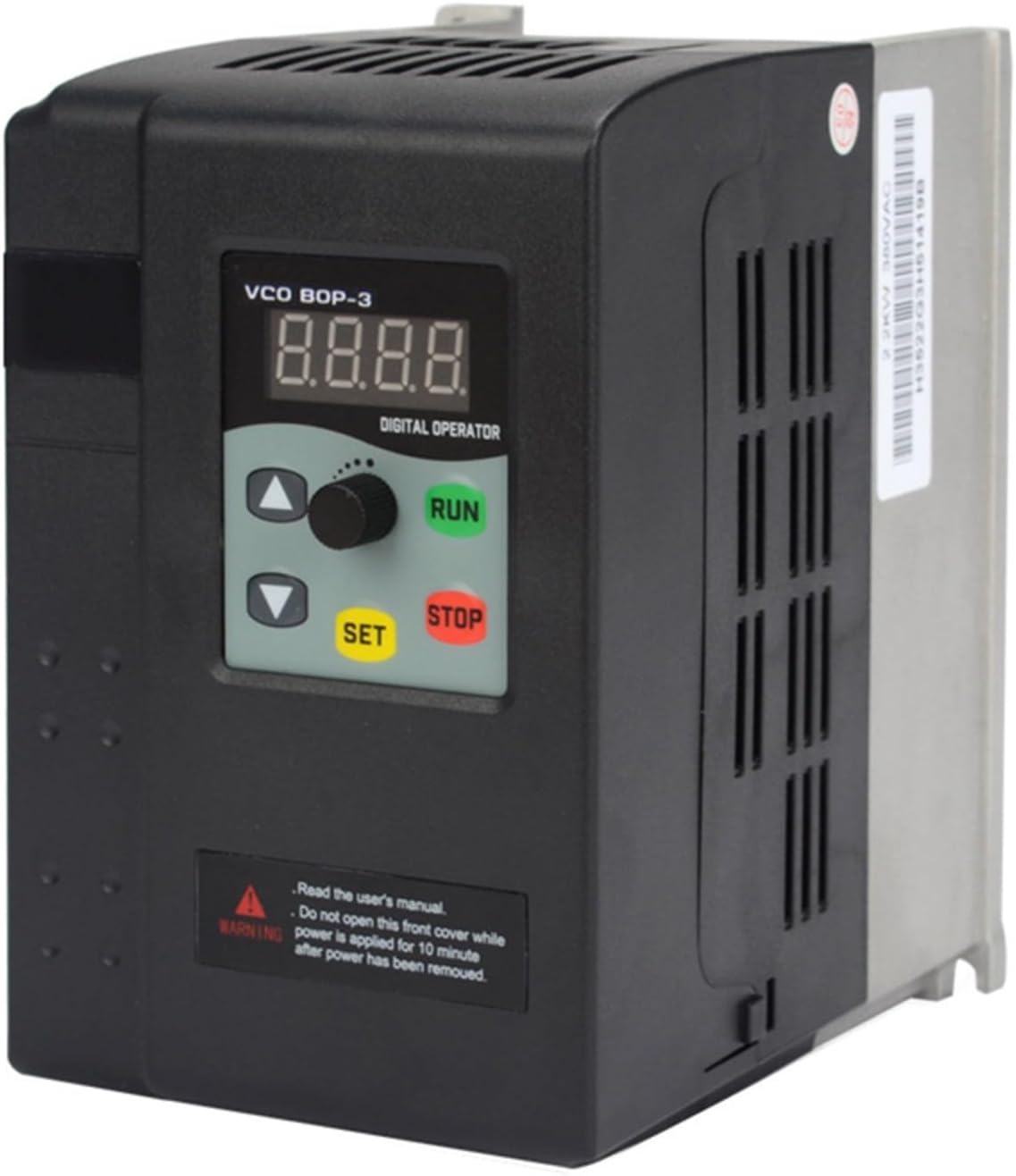 380V 2.2KW Variable Frequency Drive Speed Controller 3 Phase Motor VFD Inverter with Digital Display Remote Control