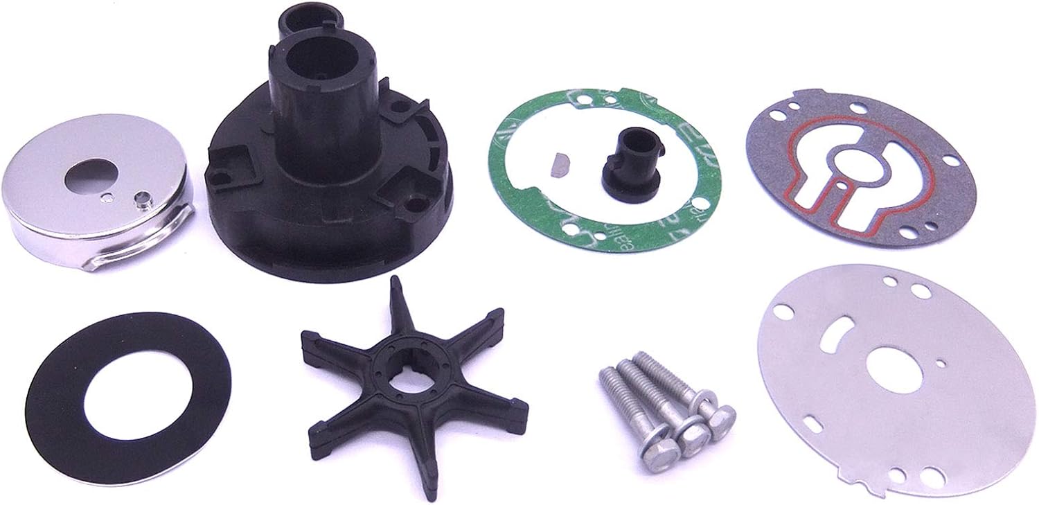 Boat Motor 689-W0078-A6 689-W0078-06 689-W0078-05 Water Pump Repair Kit with Housing for Yamaha 25HP 30HP 20C 25D 30A C25 CV25 C30 CV30 Outboard Engine, for Sierra 18-3427
