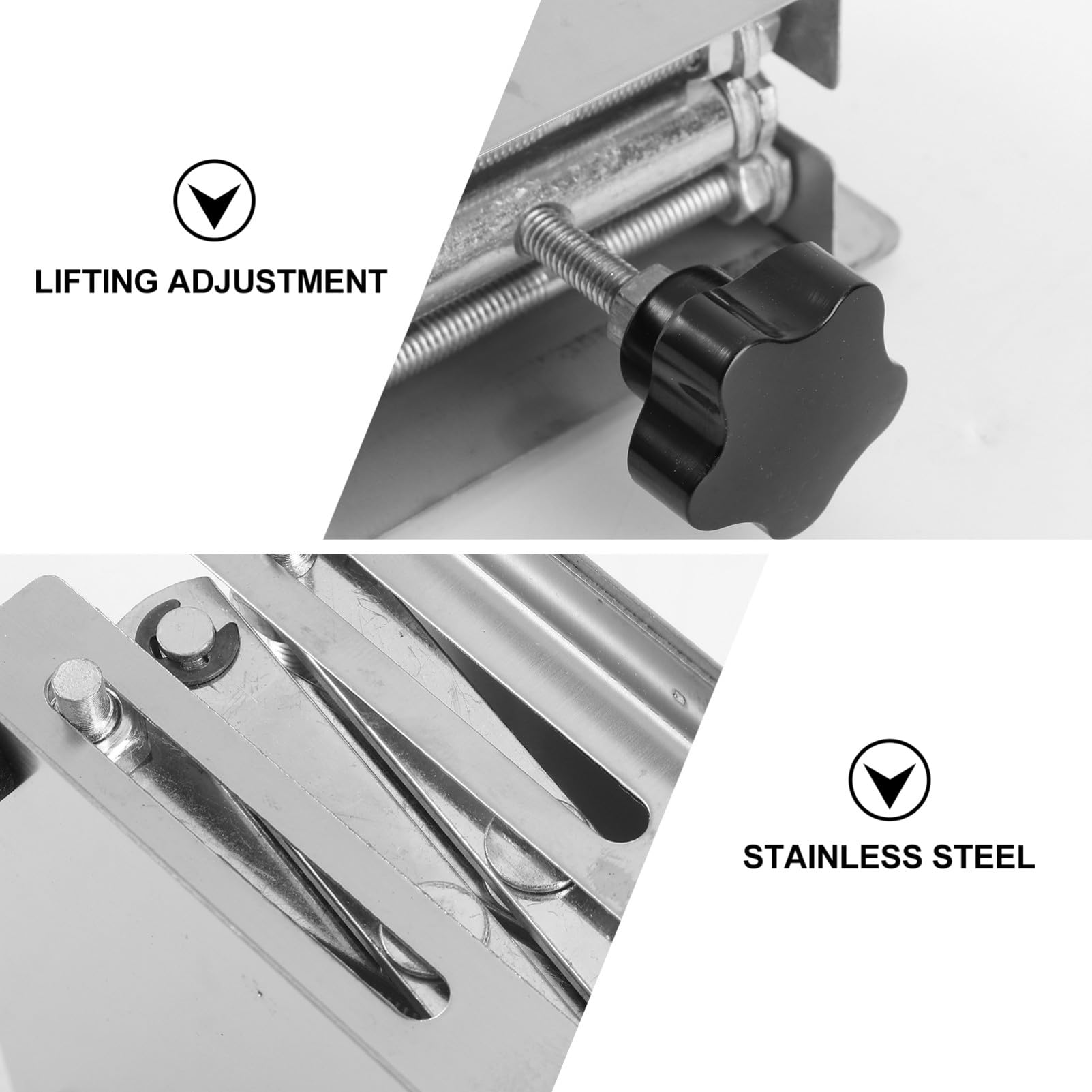 Mipcase Piattaforma Elevatrice in Acciaio Inox Banco da Lavoro Supporto Forbice Adatto per Laboratorio e Strumenti Vari