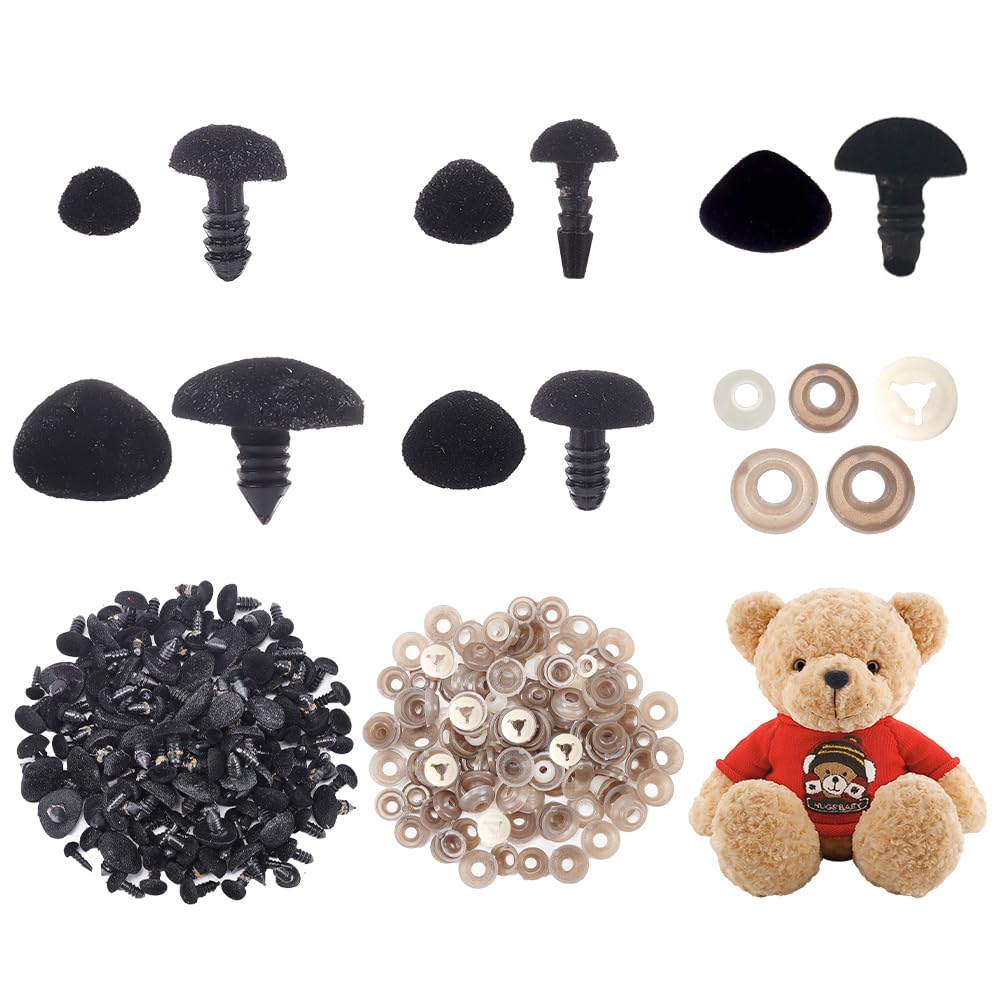 Nasi Di Sicurezza Per Bambole PH PandaHall - 380 Pezzi 5 Dimensioni, Per Amigurumi E Peluche - Foto 3