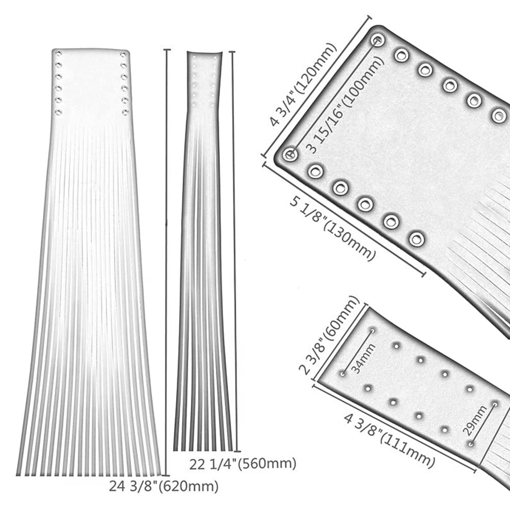 Frangia con nappe per leva moto, Decorazione con frange e nappe per leva moto, Impugnature universali Copertura avvolgente con frange e nappe Streamer per leva frizione freno moto (Cachi)