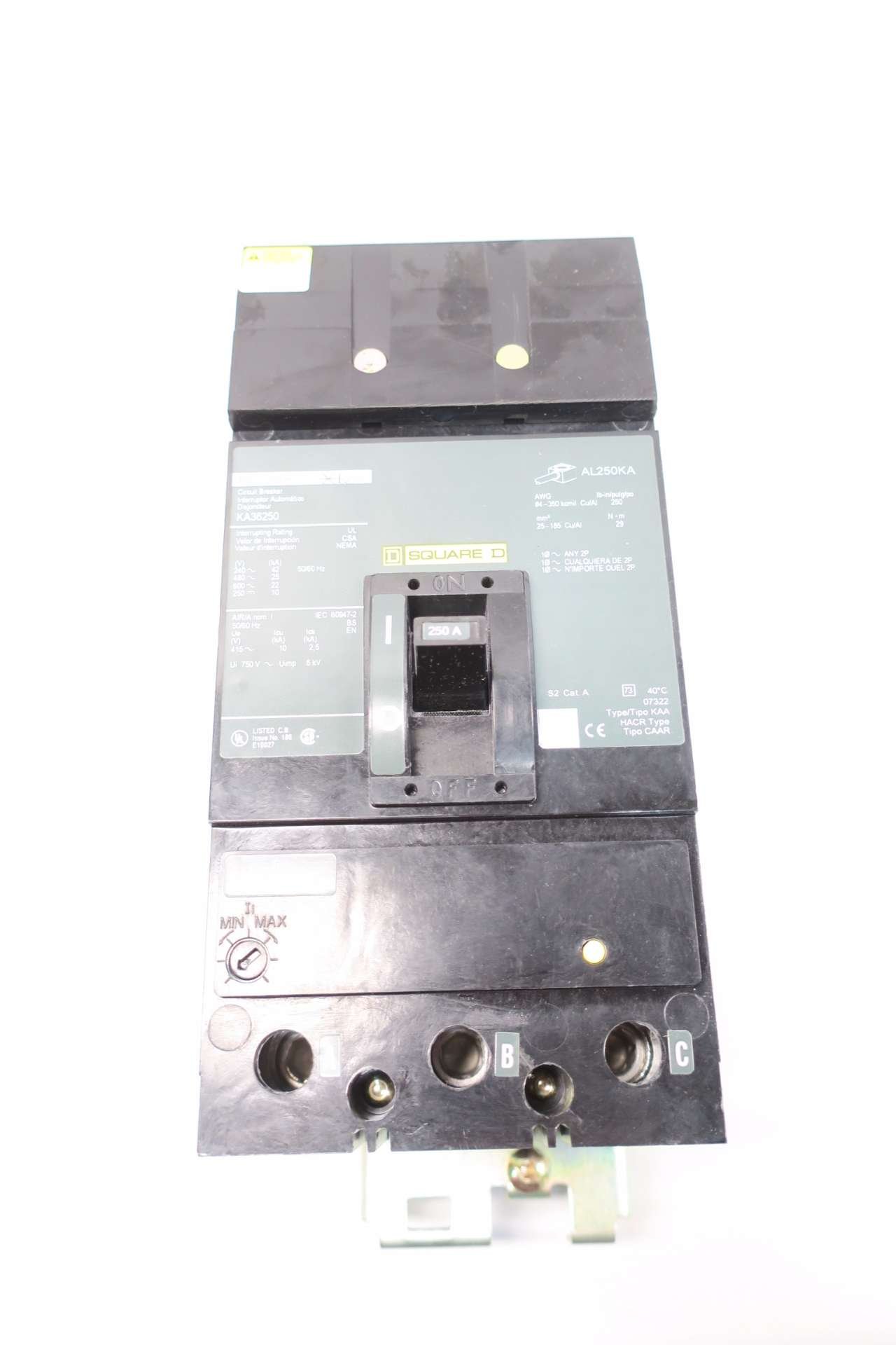 Interruptor Termagnetico Kal36250 3p. 600 V. 250 Amp Squared | México Interruptor Termagnetico Kal36250 3p. 600 V. 250 Amp Squared | México