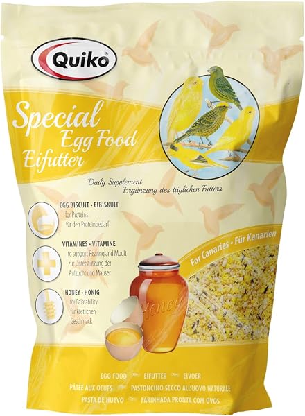 Quiko Special Mangime per uova 1kg Mangime a base di uova per canarini e canarini Positur - 1