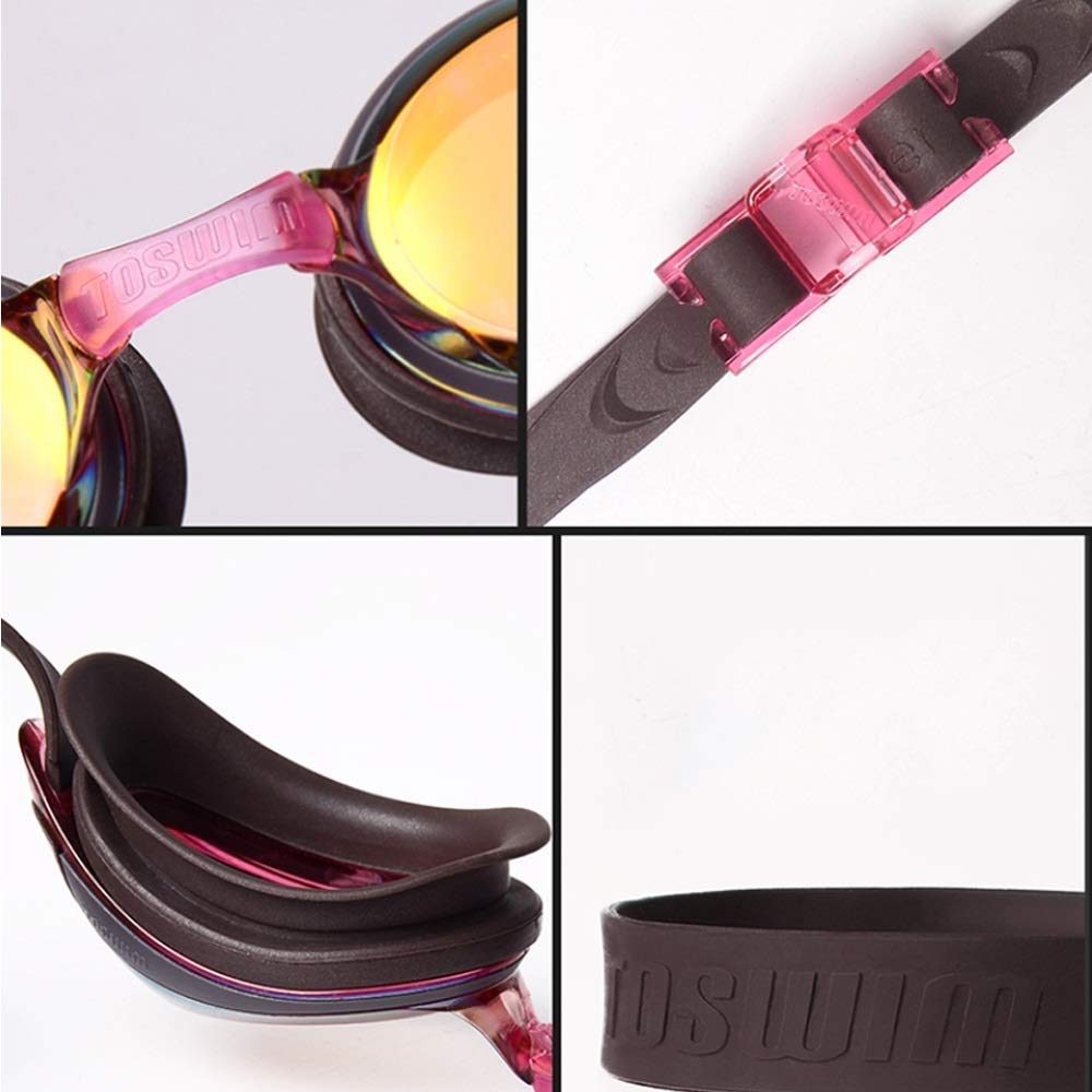 Occhialini da nuoto con protezione anti-nebbia UV Unisex Occhiali da nuoto regolabili