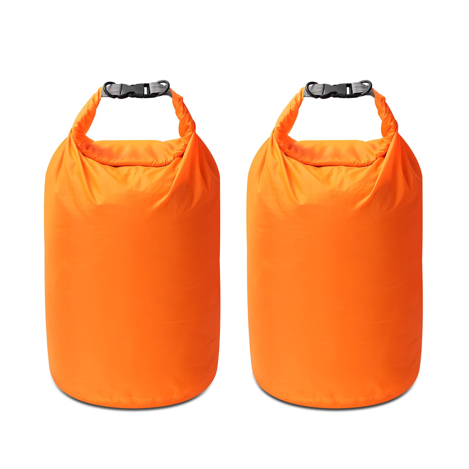 Amengsen Dry Bag Set, Waterproof Small Lightweight Dry Bags for Paddle Board Kayaking,Hiking,Camping (Orange, 40L 2Pack)