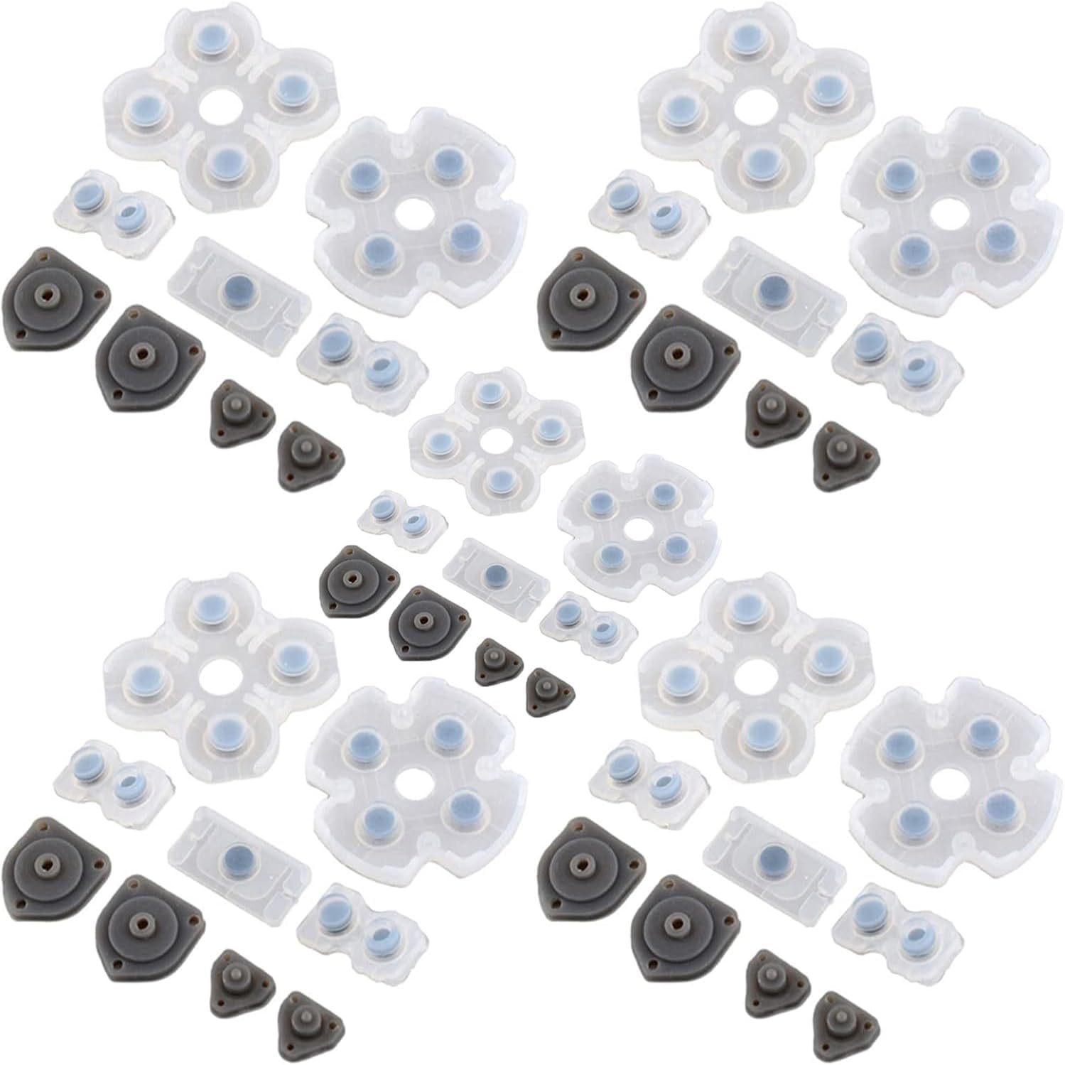5 Set Silicone Conductive Rubber Pads for PS4 Controller Buttons Repair Replacement Part