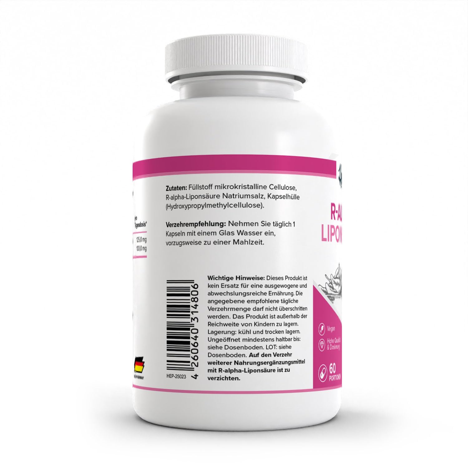 HEALTH+ R-ALA 60 capsule acido R-alfa lipoico