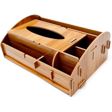 Amazon Co Jp リモコンラック ティッシュケース 卓上収納 ティッシュボックス 便利グッズ ダークブラウン ホーム キッチン