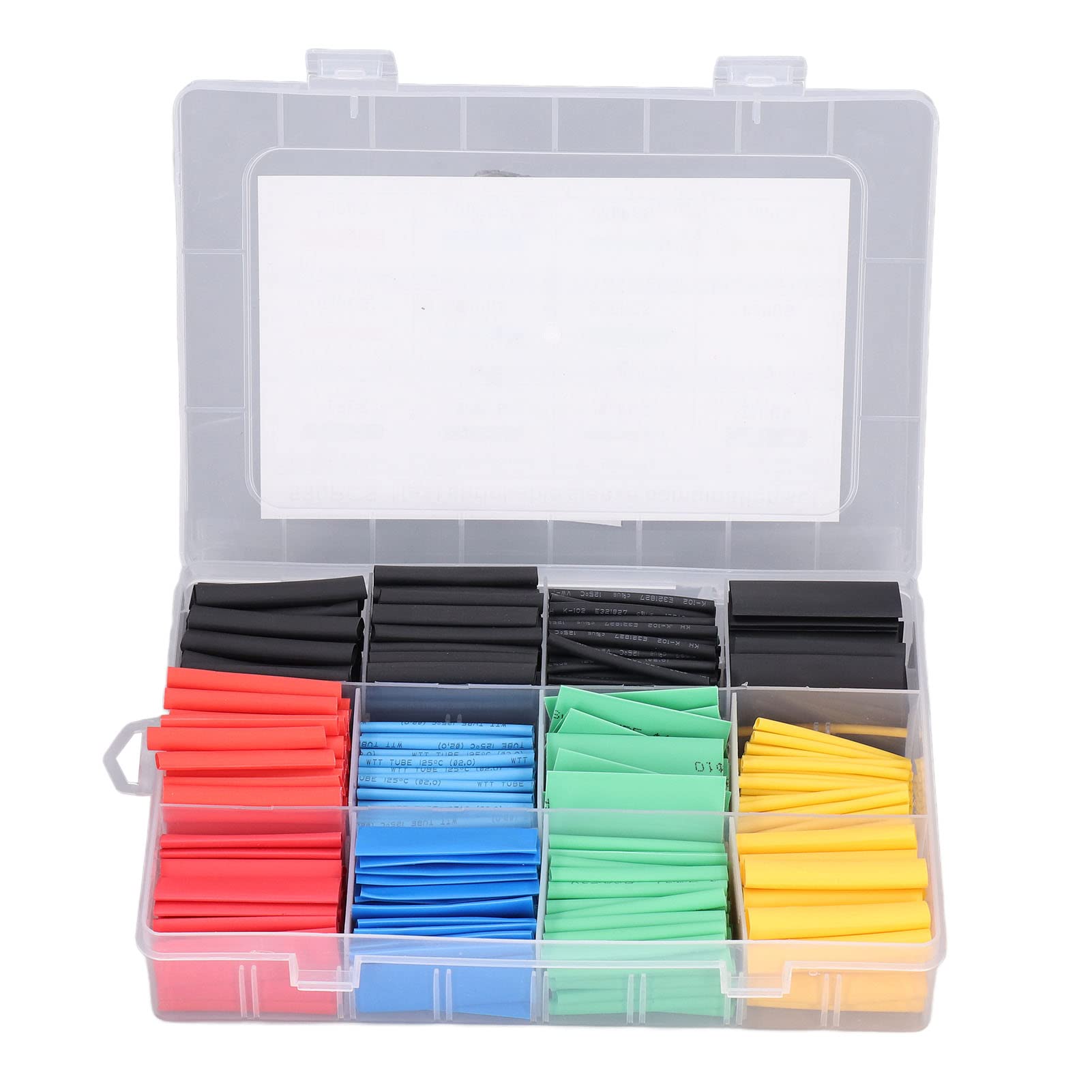 Respicefinem 530PCS Heat Shrink Tubing Kit Multiple Sizes for Electrical Insulation Wire Wrap Sleeve Assortment Made of Polyolefin with 21 Shrink Ratio for Various Applications