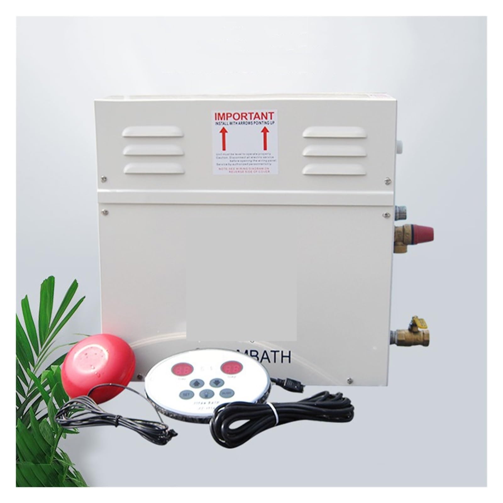 Generator pary, generator pary 3 kW 4,5 kW do prysznica 380 V, maszyna parowa do domu, sauny, łazienki, spa, prysznica parowego z cyfrowym kontrolerem (3 kW)