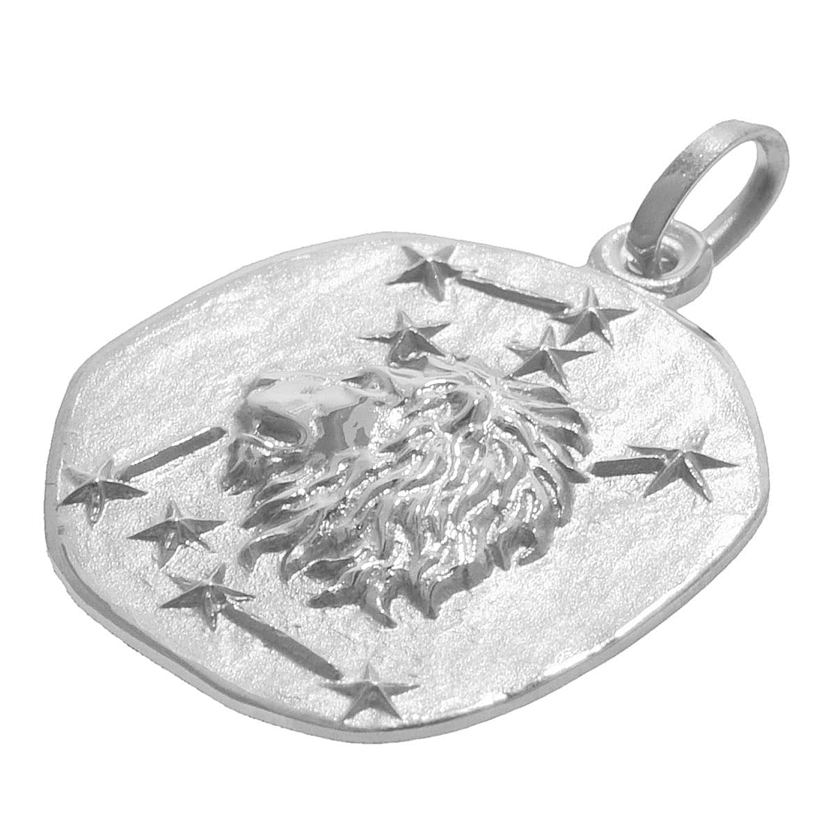 trendor Sternzeichen Löwe 925 Silber Anhänger Ø 16 mm 21218-08 | wunderschönes Schmuckstück für Damen und Herren, elegante Geschenkidee