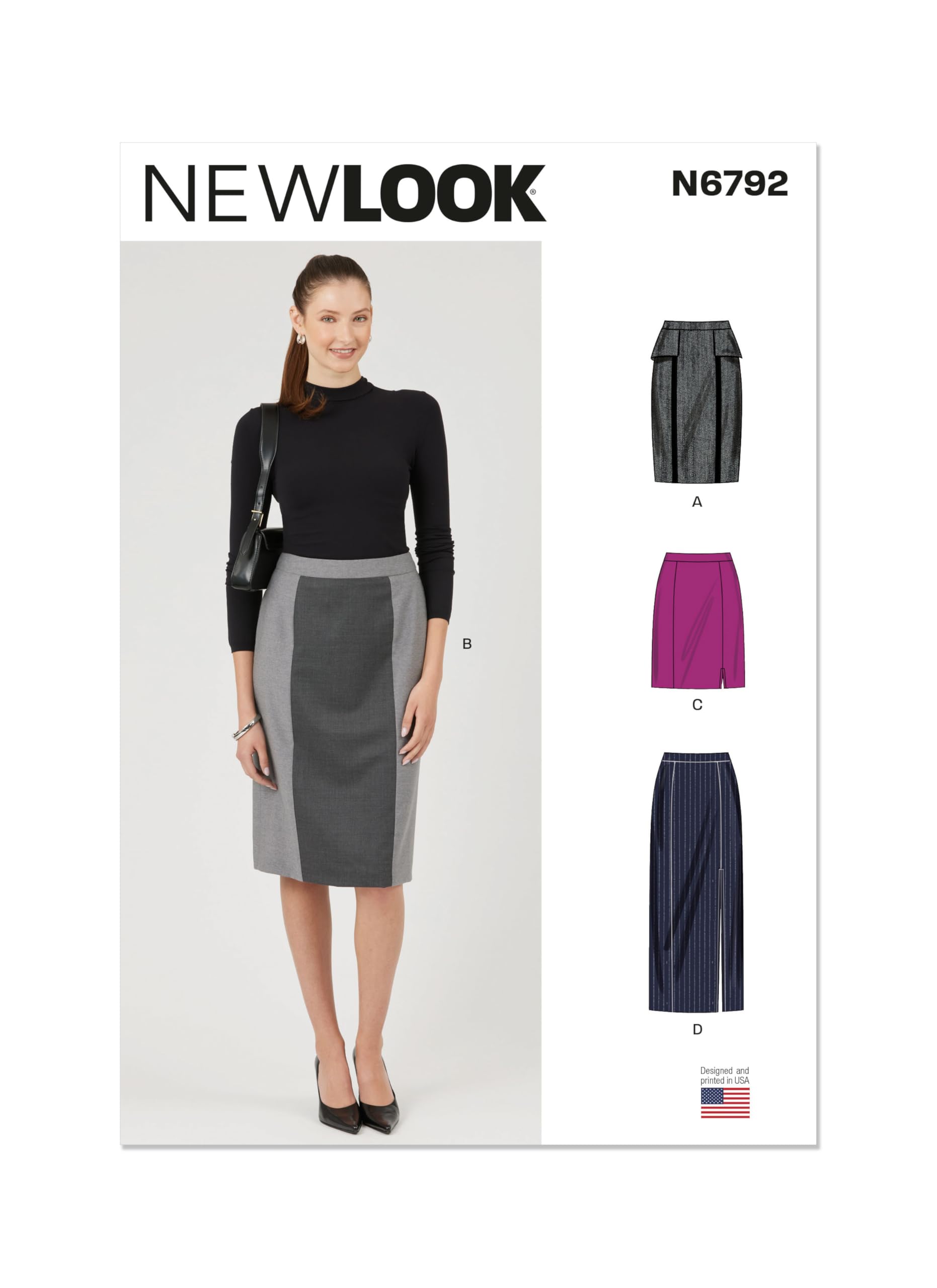 New Look Easy SEWING PATTERN N6792 Misses' Pencil Skirts Sizes 4-16 Free P&P