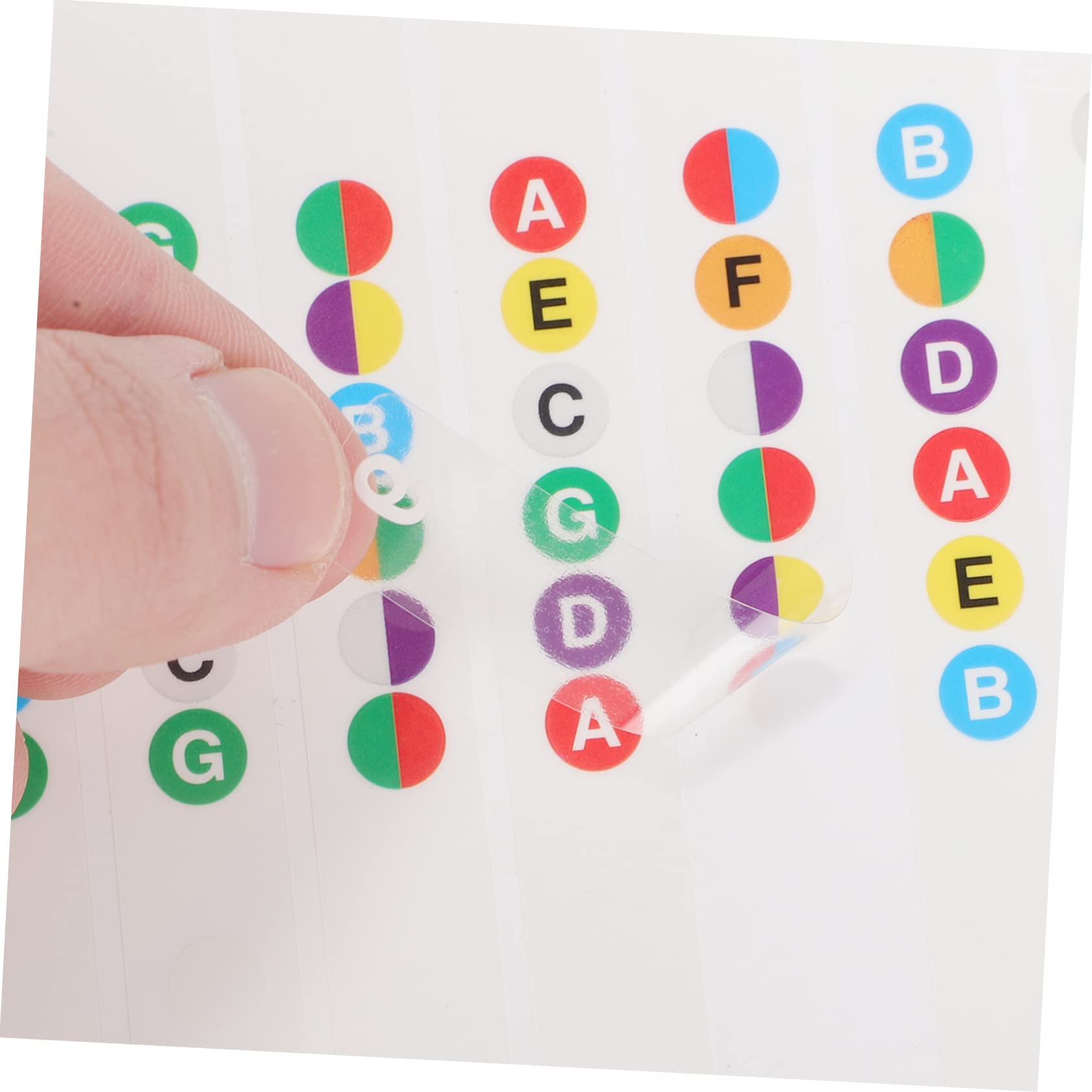 ifundom 50pezzi Adesivi Per Note Della Chitarra Elettrica Stickers Per Tastiera Per Principianti Facili Da Applicare e Rimuovere Colori Vivaci e Chiari Per Apprendimento Veloce