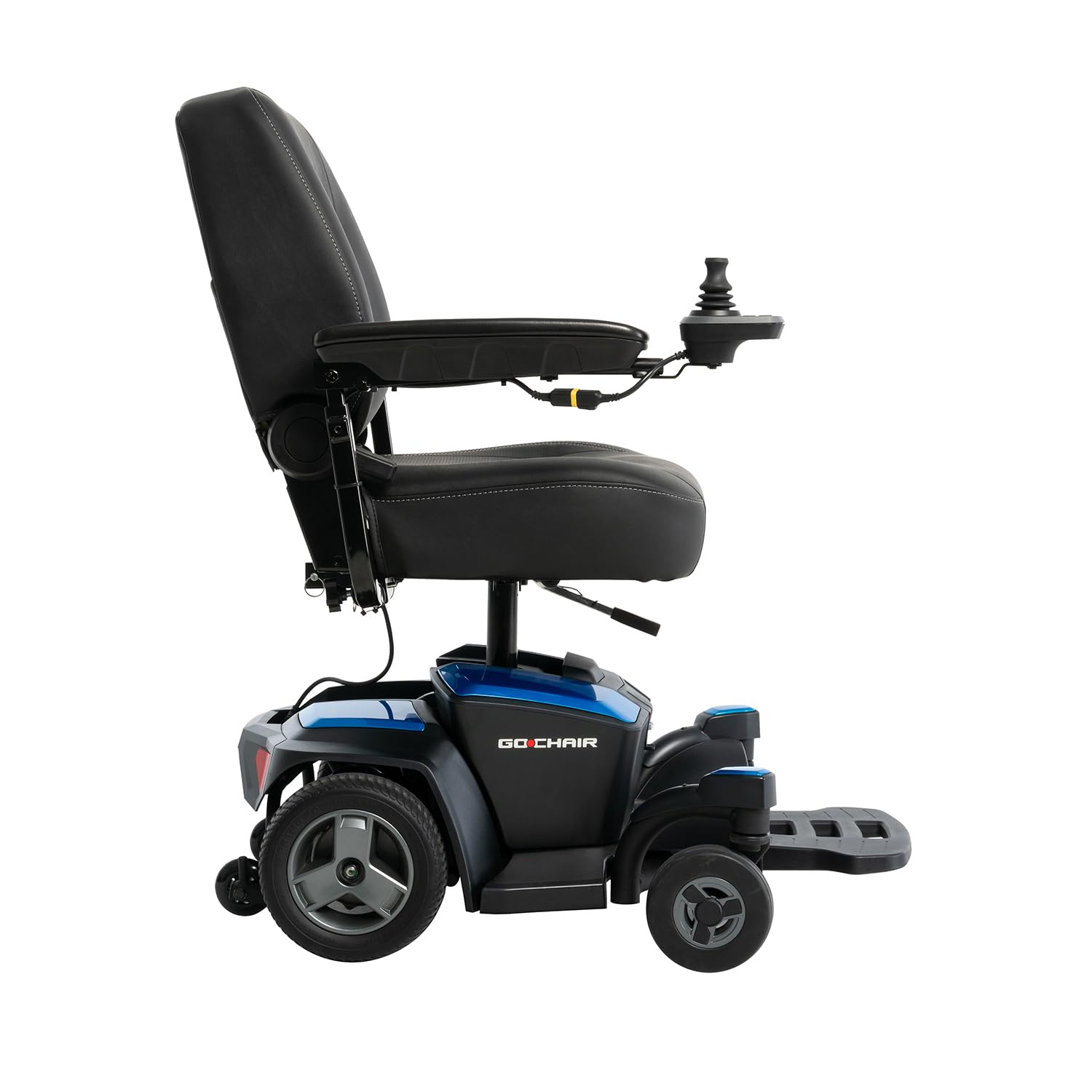 Pride Go-Chair Portable Electric Wheelchair, with 5-Year Extended Warr (Sapphire Blue, 18