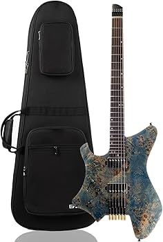 Amazon | EART GW2L ヘッドレス・エレクトリック・ギター - ロース