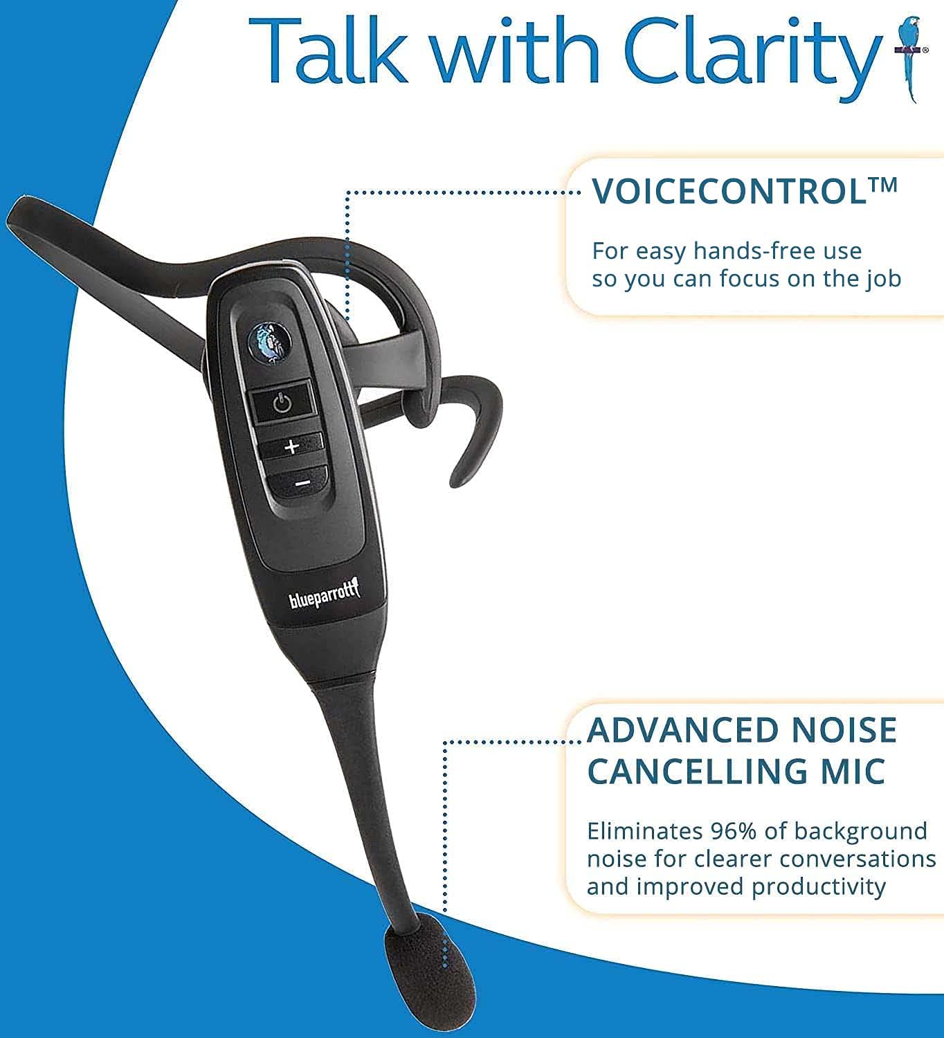 Amazon.com: BlueParrott C400-XT Voice-Controlled Bluetooth Headset