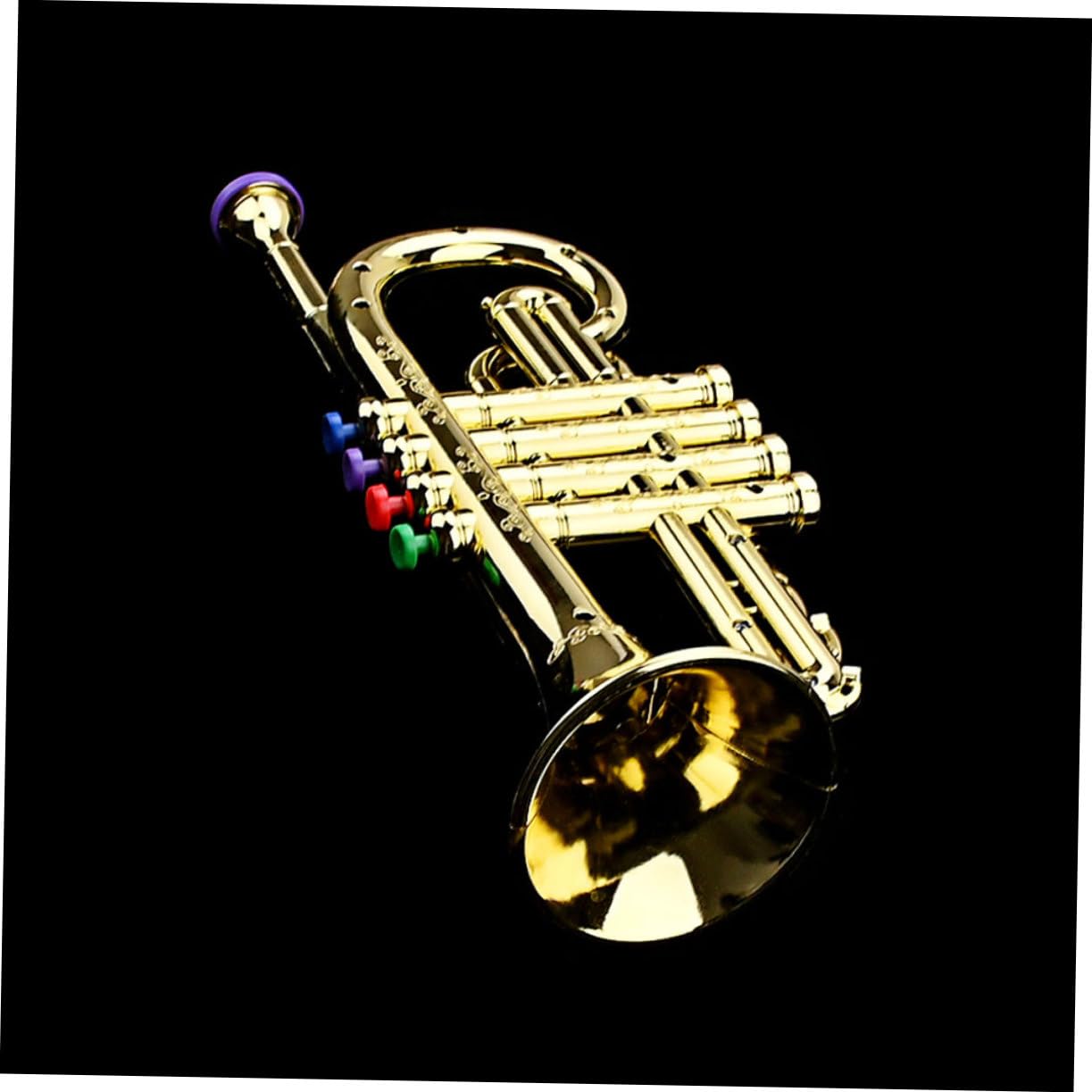 Tromba Dorata Giocattolo a 4 Note in Plastica Cz05