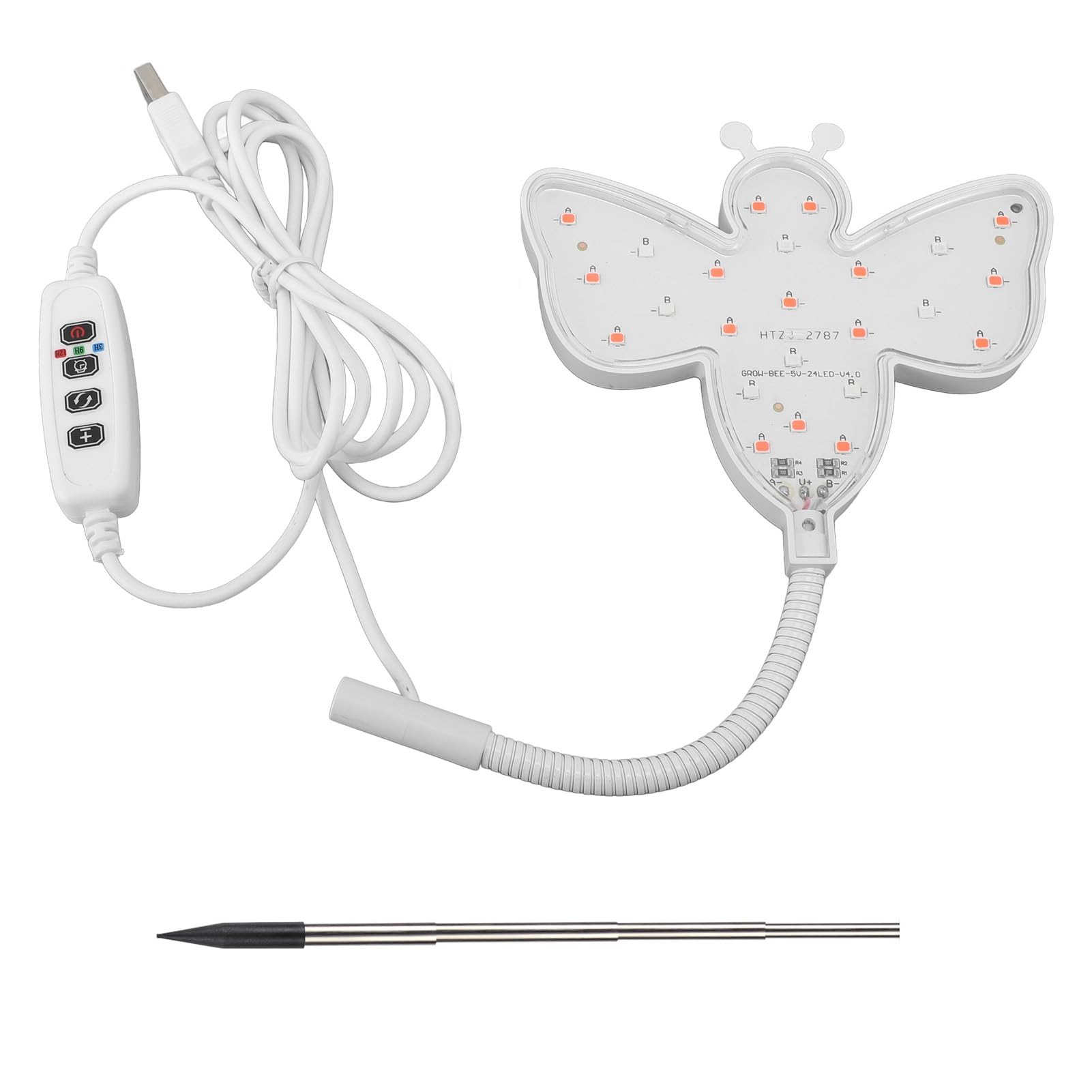 Enlybee Charming Bee - Inspired LED Grow Light – Versatile Plant Lamp with Full Spectrum, Energy - Saving USB Design for Indoor Gardeners