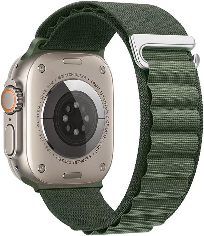 CYTRONICS Alpine Loop Compatible with Watch Band 49mm 45mm 44mm 42mm 41mm 40mm 38mm, Adjustable Nylon Sport Strap for Watch Ultra 2/1, Series 9/8/7/6/5/4/3/2/1/SE (Green, 42/44/45/49mm) (B0CM4PPLZ1) Amazon Price History, Amazon Price Tracker