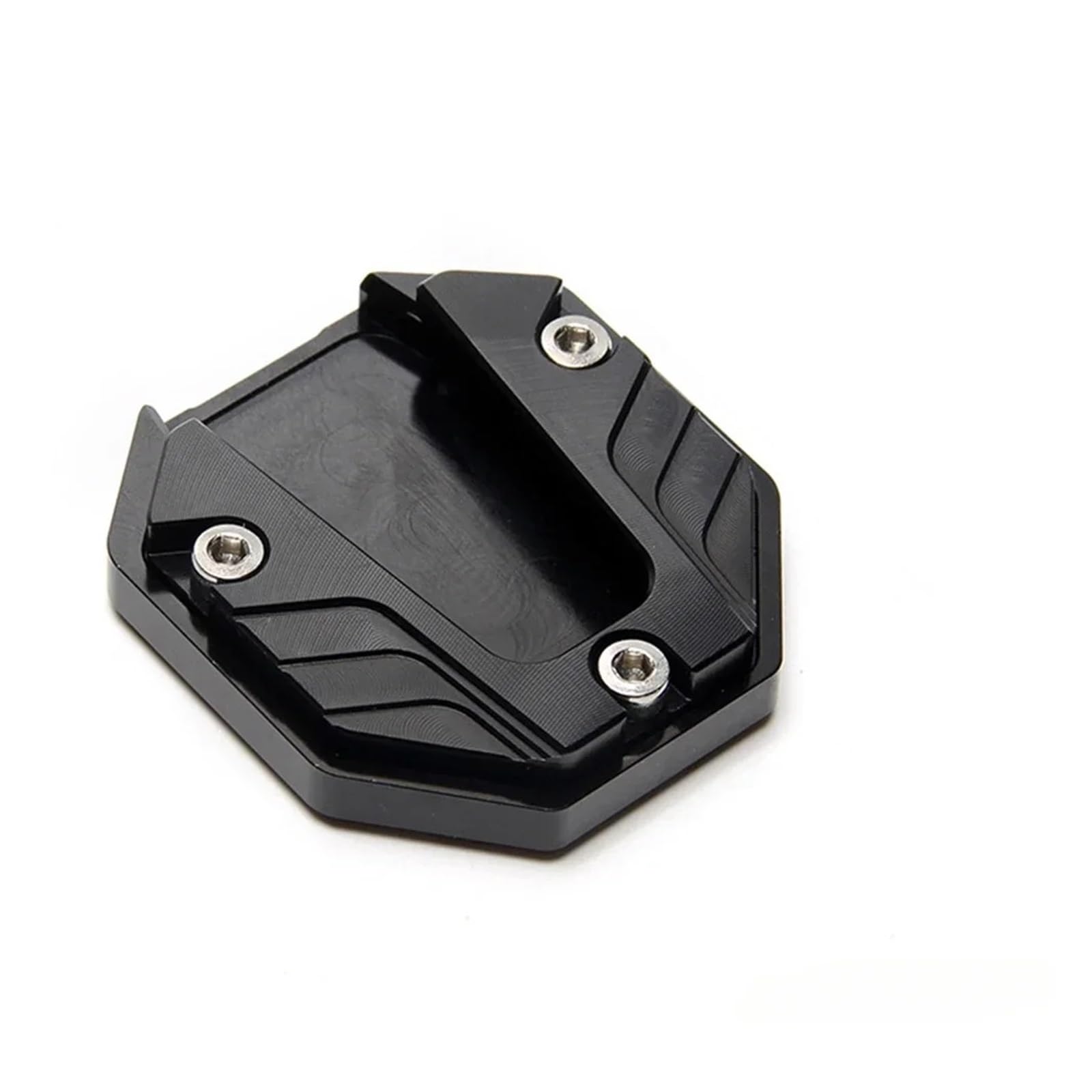 Béquille de moto Extension de béquille vélo pour moto latérale pied(Noir)