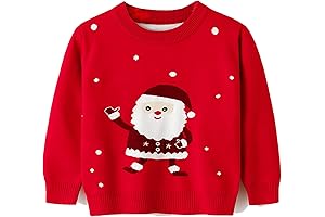 Toddler Santa Sweater: Cute Christmas Pullover for Boys and Girls