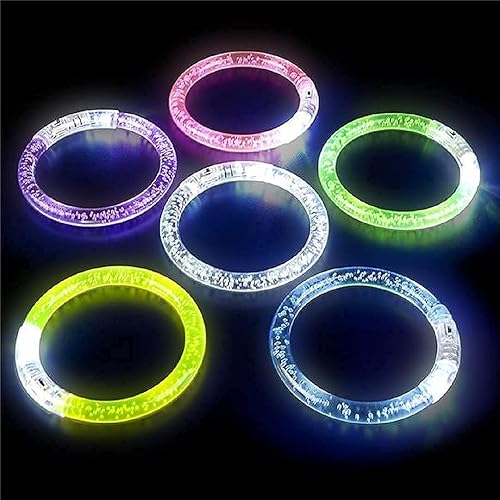 Miniatura 7 de Pulseras de burbujas parpadeantes LED coloridas (tamaño para niños) Recuerdos de fiesta iluminados! Artículos promocionales de DJ. Discoteca de