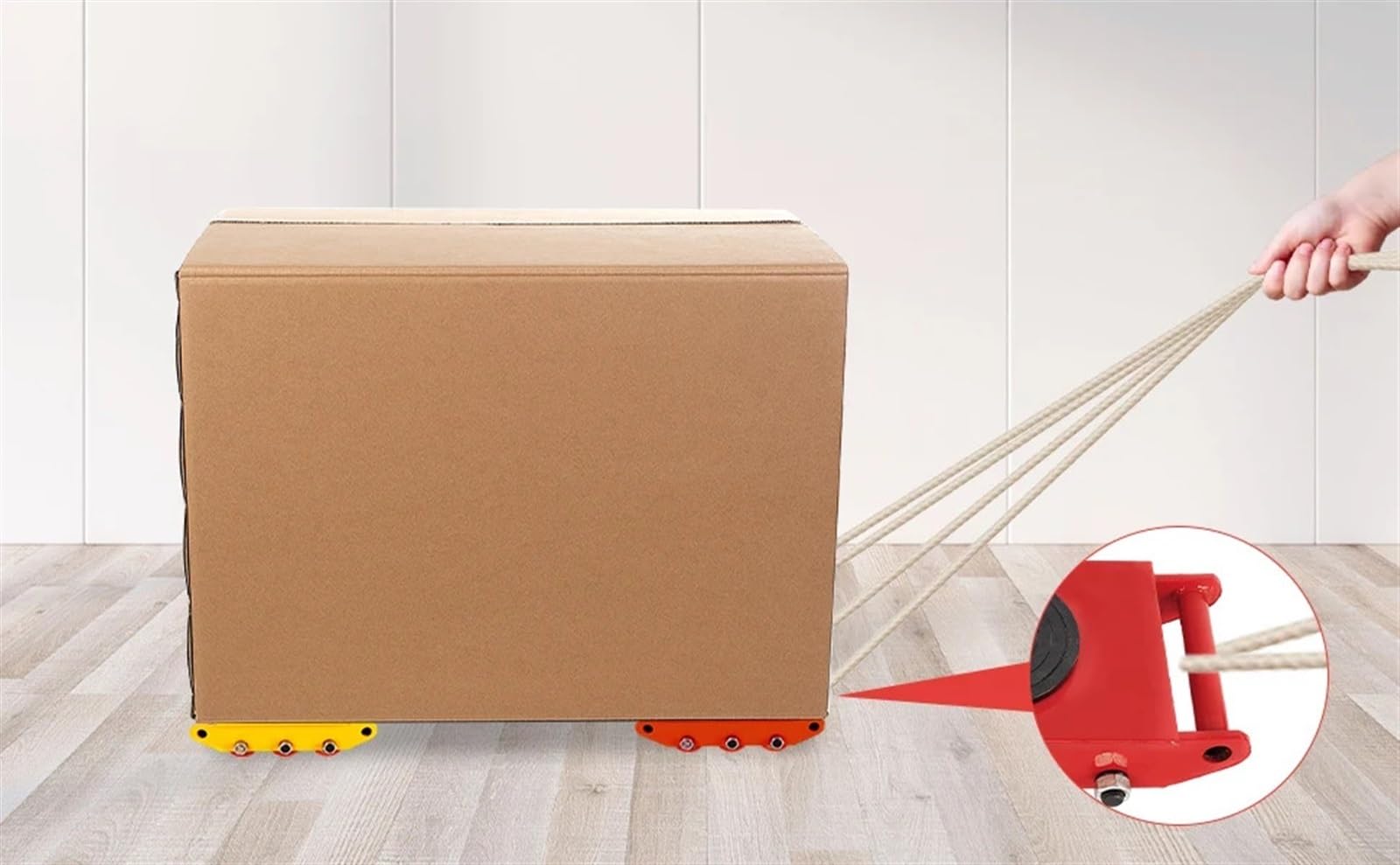 Przenośnik maszyn przemysłowych Przemysłowy wózek transportowy o(Red)