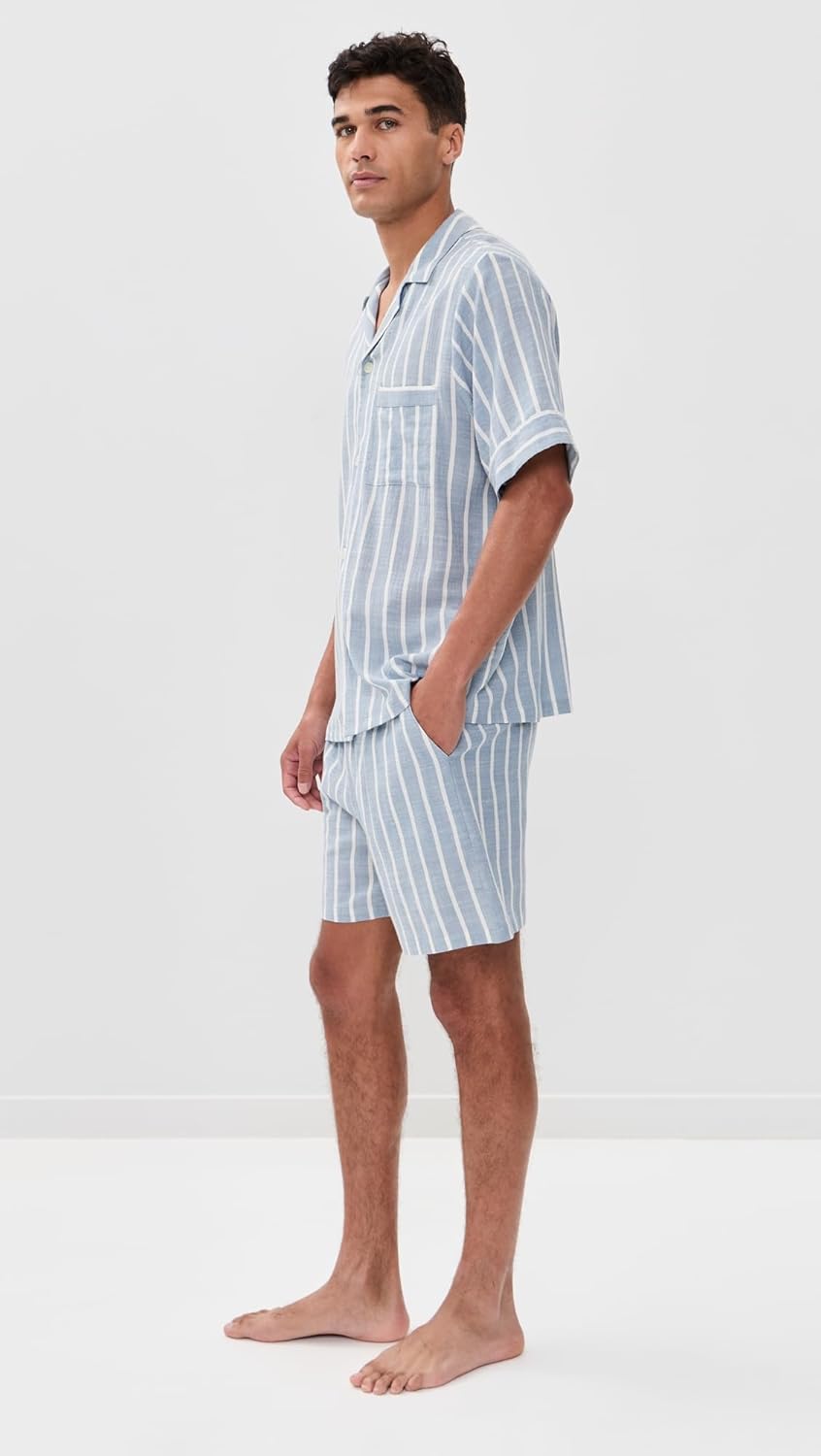 Eberjey Men's Nautico Shorts Pj Set
