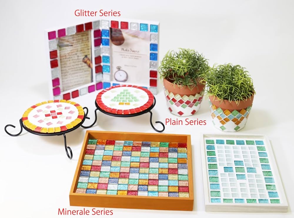 Amazon.co.jp: ONYX JAPAN ガラスモザイクタイル ◇8色 MIX 大